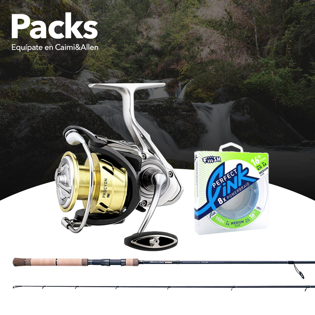 Pack pesca spinning ligero pro