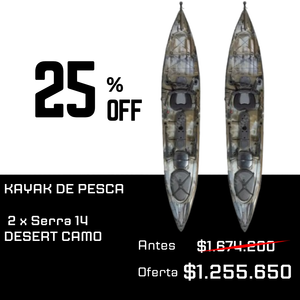 PACK X2 PRE-VENTA SEPTIEMBRE Kayak Serra 14