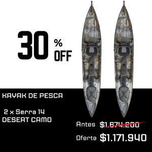 PACK X2 PRE-VENTA SEPTIEMBRE Kayak Serra 14