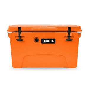 Hard Cooler DUKHA 45QT color Orange, vista frontal