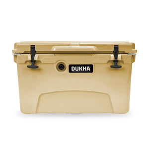 Hard Cooler DUKHA 45QT color Sand, vista frontal