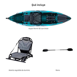 Kayak DUKHA Permit 10.1, qué incluye