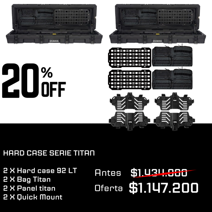 PACK | X2 HARD CASE TITAN SERIES 92L ROOFTOP