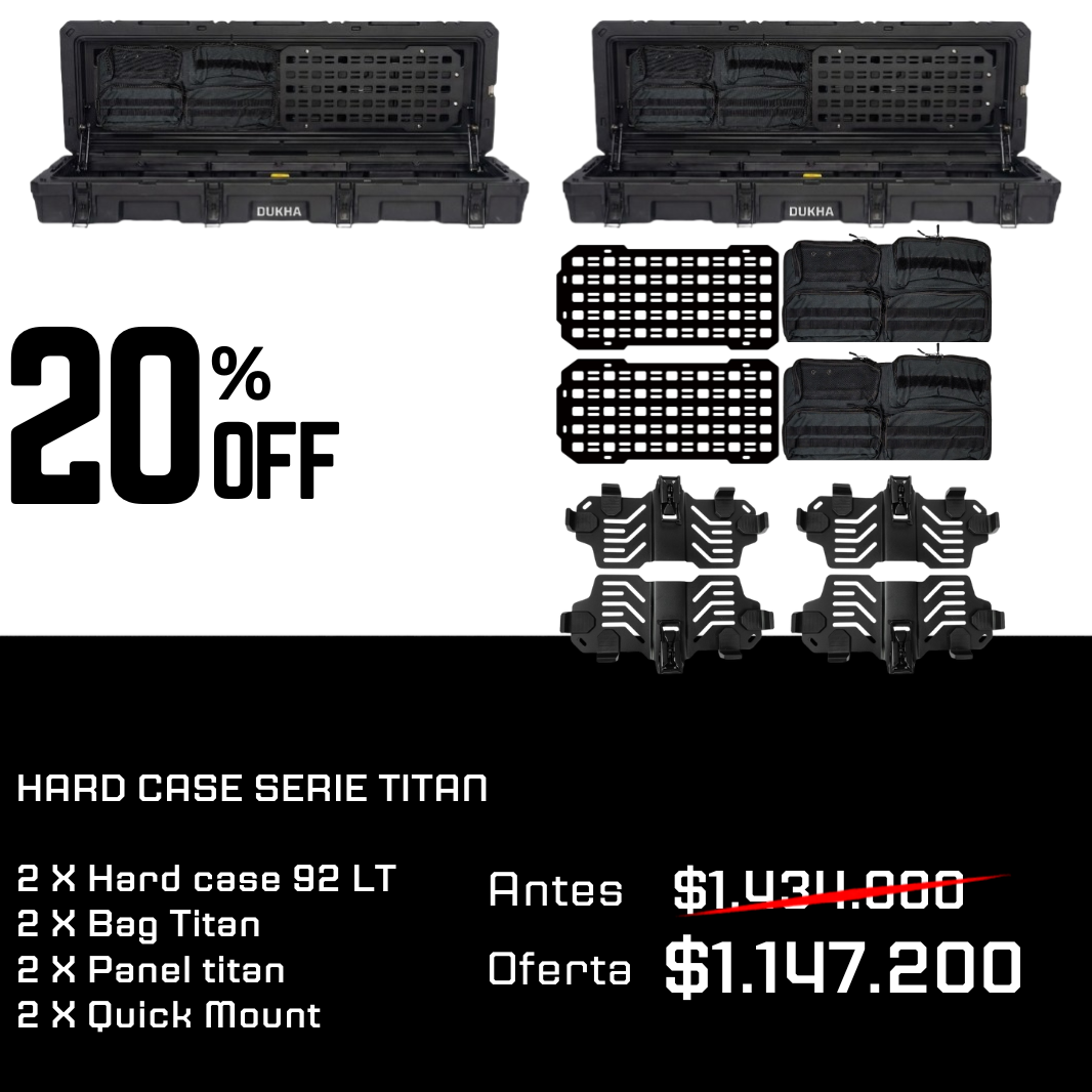 PACK | X2 HARD CASE TITAN SERIES 92L ROOFTOP