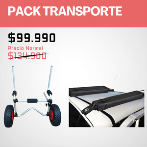 PACK | Transporte Kayak — Carro Dukha + Barras Blandas