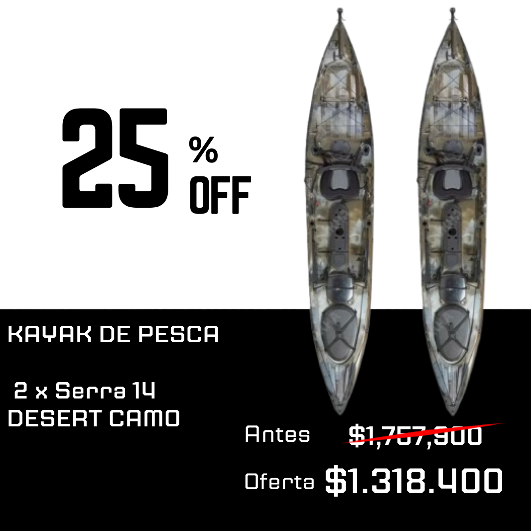 PACK | X2 PRE-VENTA ENERO Kayak Serra 14
