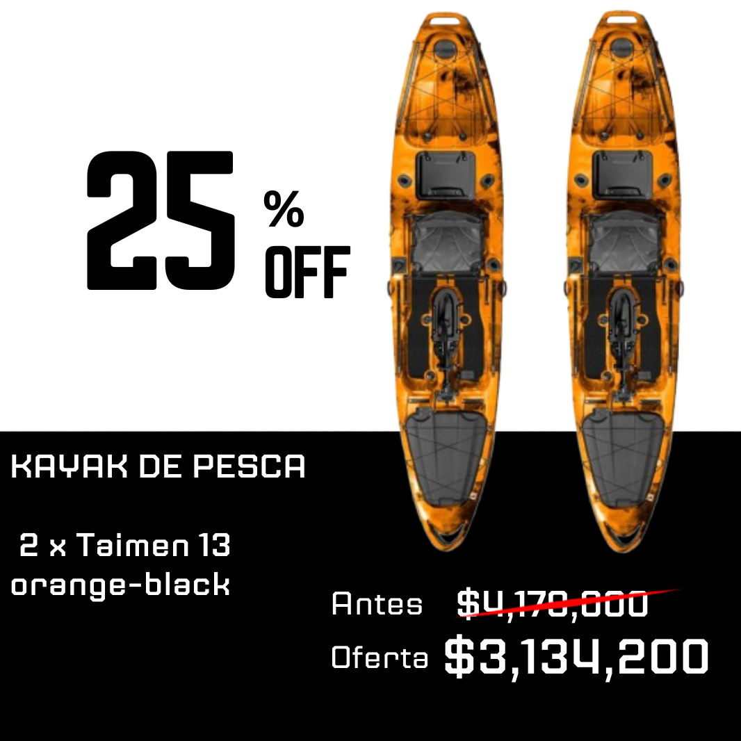 PACK | X2 PRE-VENTA ENERO Kayak Taimen Pedal 13