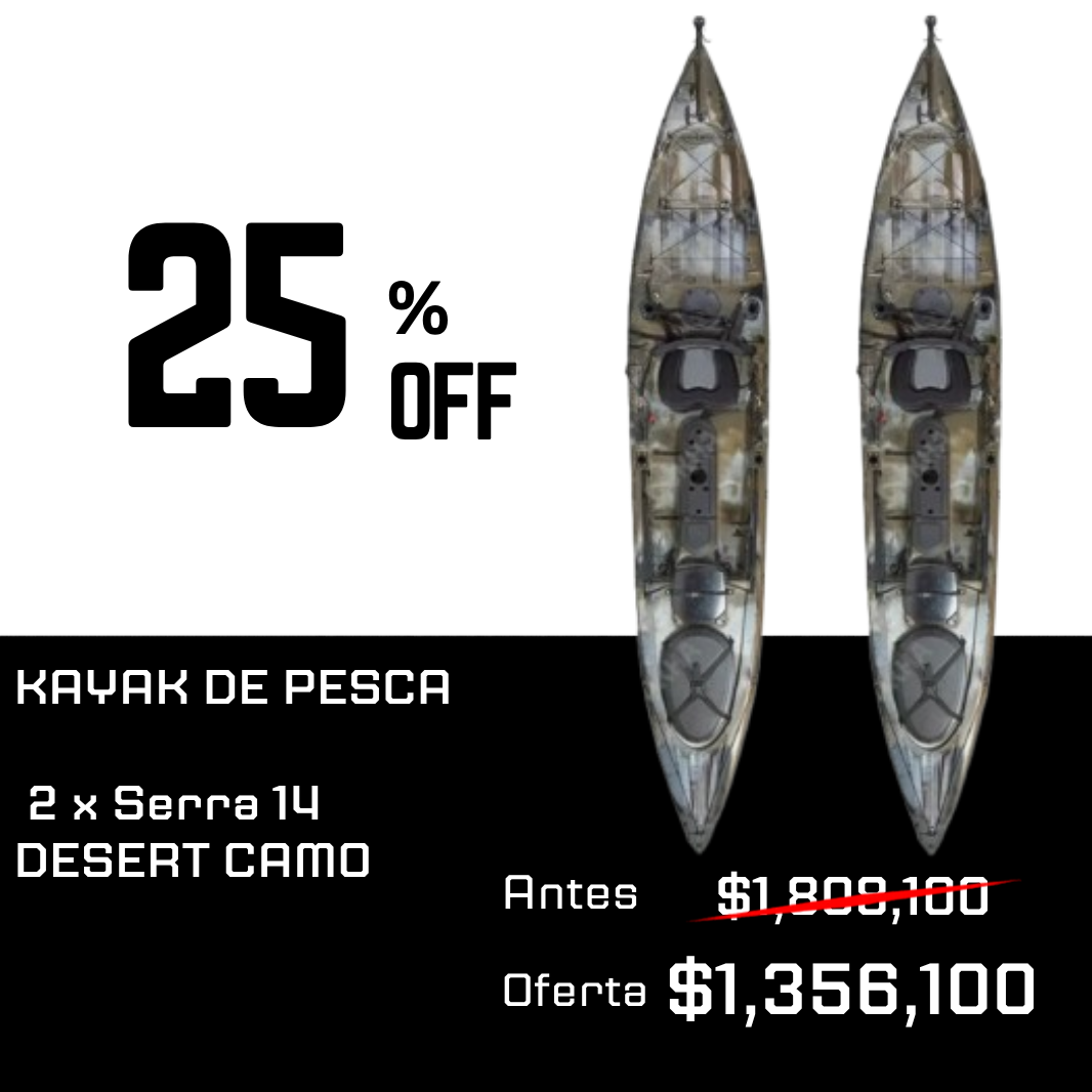 PACK | X2 PRE-VENTA ENERO Kayak Serra 14