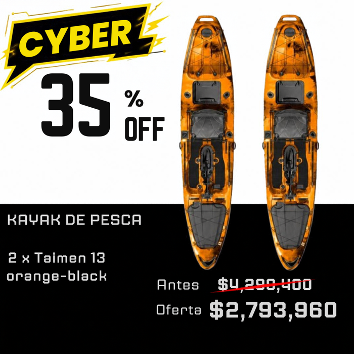 PACK | X2 PRE-VENTA ENERO/FEB Kayak Taimen Pedal 13
