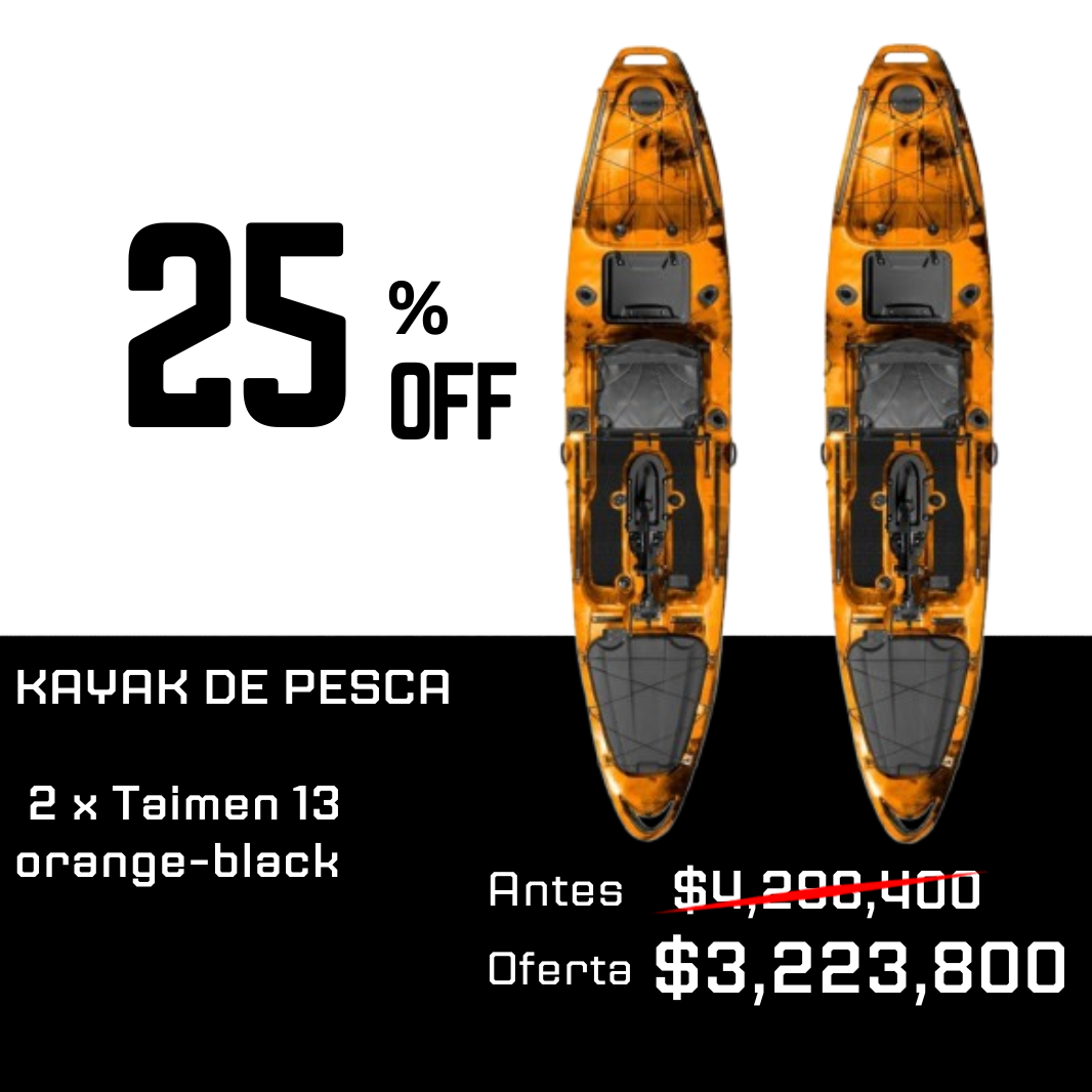 PACK | X2 PRE-VENTA ENERO Kayak Taimen Pedal 13