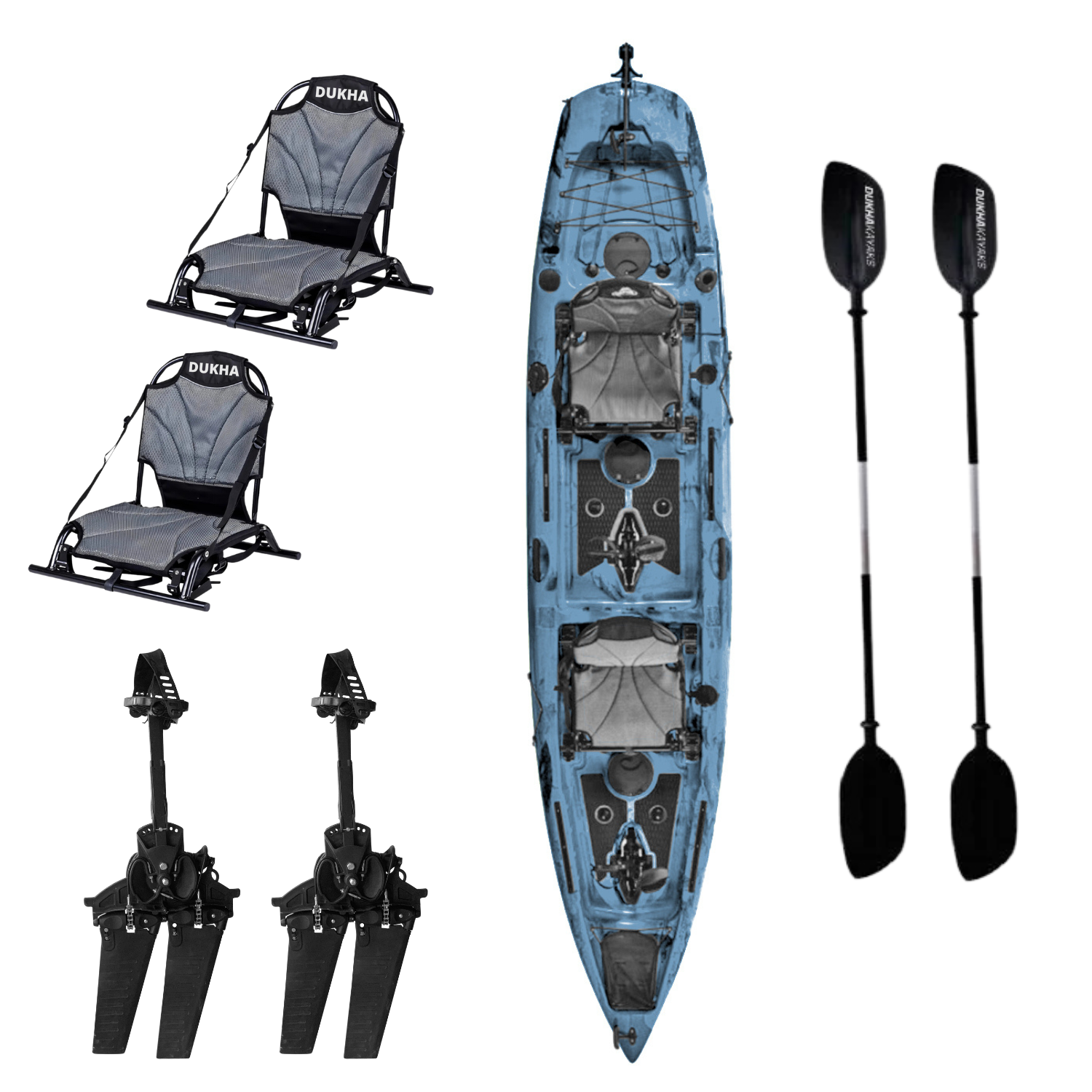 PRE-VENTA SEPTIEMRE Kayak MAHI MAHI Tandem Pedal 14 doble