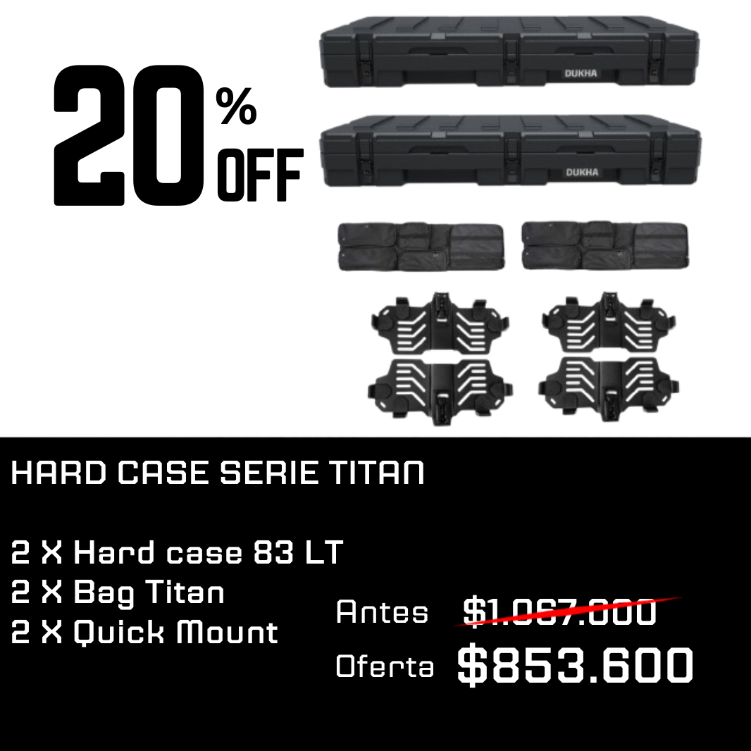 PACK | X2 HARD CASE TITAN SERIES 83L ROOFTOP
