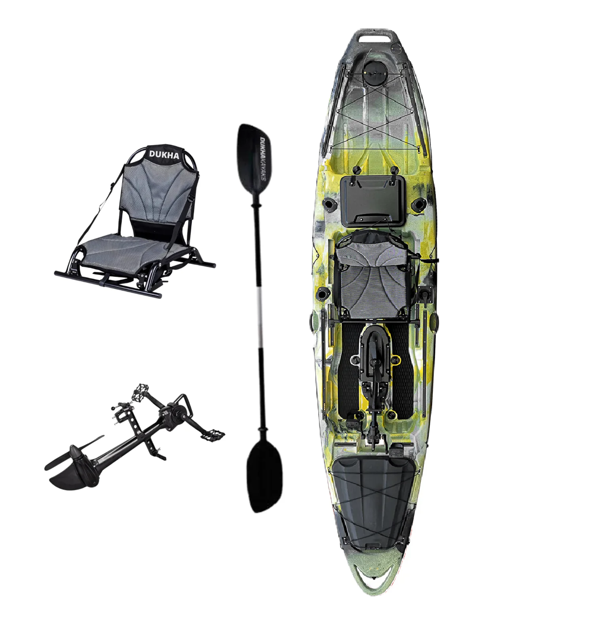 PRE-VENTA FEBRERO Kayak Taimen Pedal 13 Yellow/Black mixed