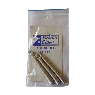 3 Misiles 15gr (plomo)