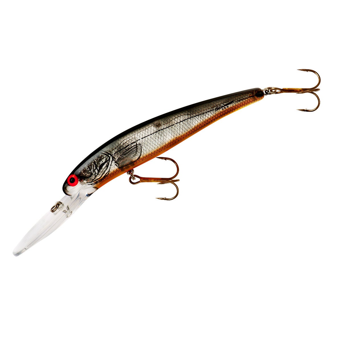 Señuelo Bomber Deep Long A B25A plata vientre naranjo