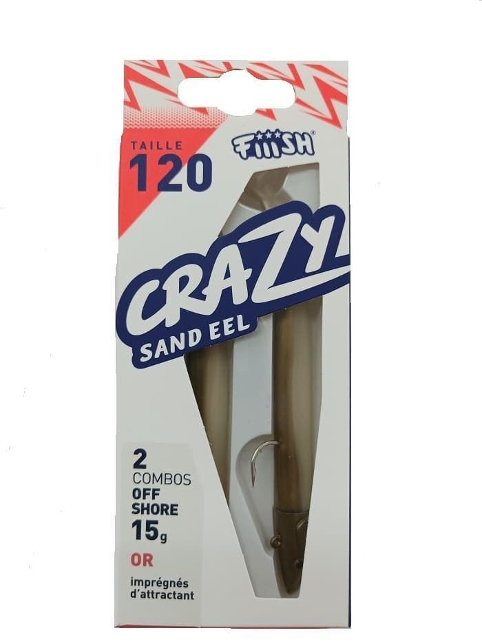 Doble Combo Off Shore Crazy Sand Eel Talla 1  15gr OR