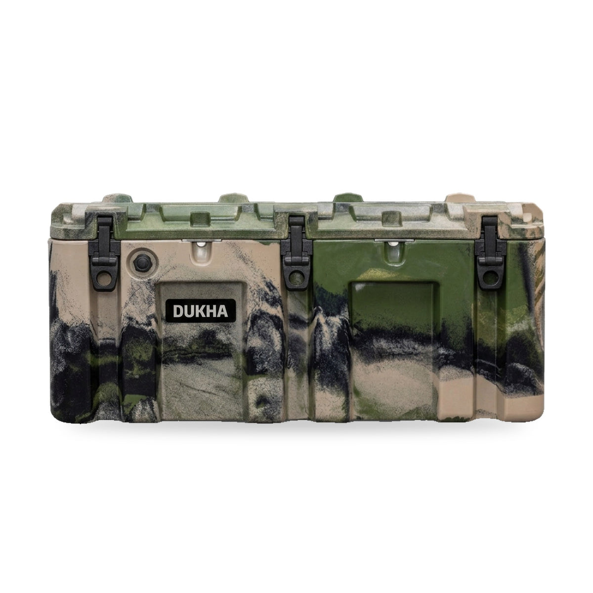 Hard Case DUKHA 130L color Army Camo, vista frontal