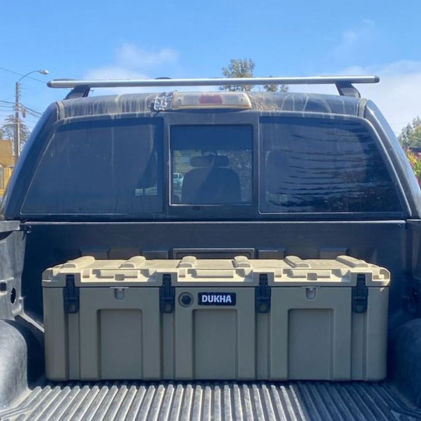 Hard Case DUKHA 175L, en la tolva de una camioneta