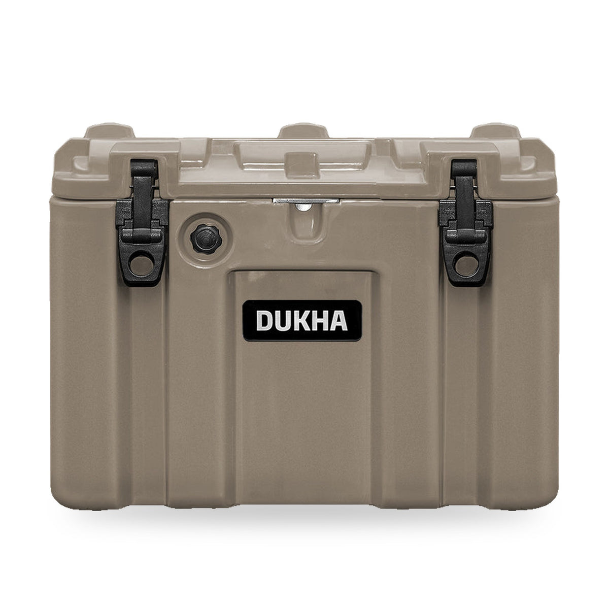 Hard Case DUKHA 80L color Sand, vista frontal