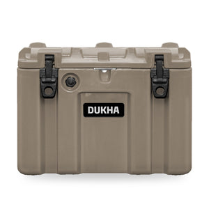 Hard Case DUKHA 80L color Sand, vista frontal