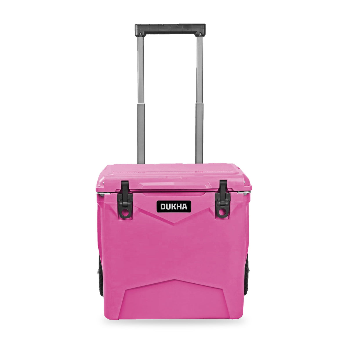 Hard Cooler DUKHA con ruedas 45QT W-Series color Pink, vista frontal