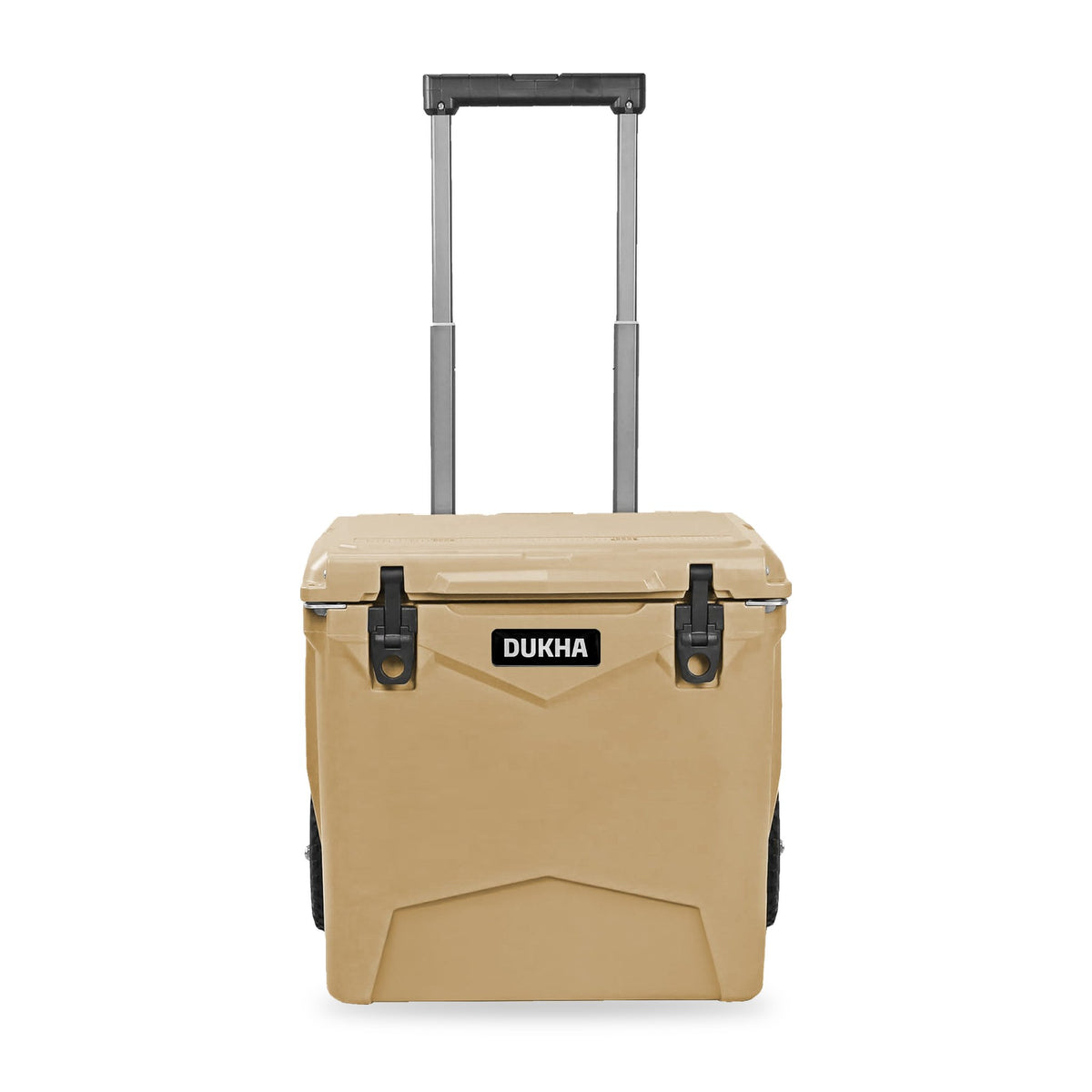 Hard Cooler DUKHA con ruedas 45QT W-Series color Sand, vista frontal