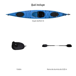 Kayak DUKHA Sailfish 14, qué incluye