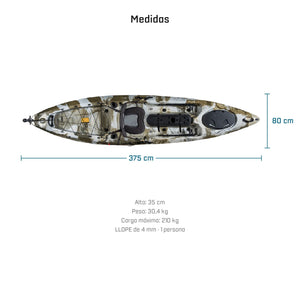 Kayak DUKHA Serra 12, medidas