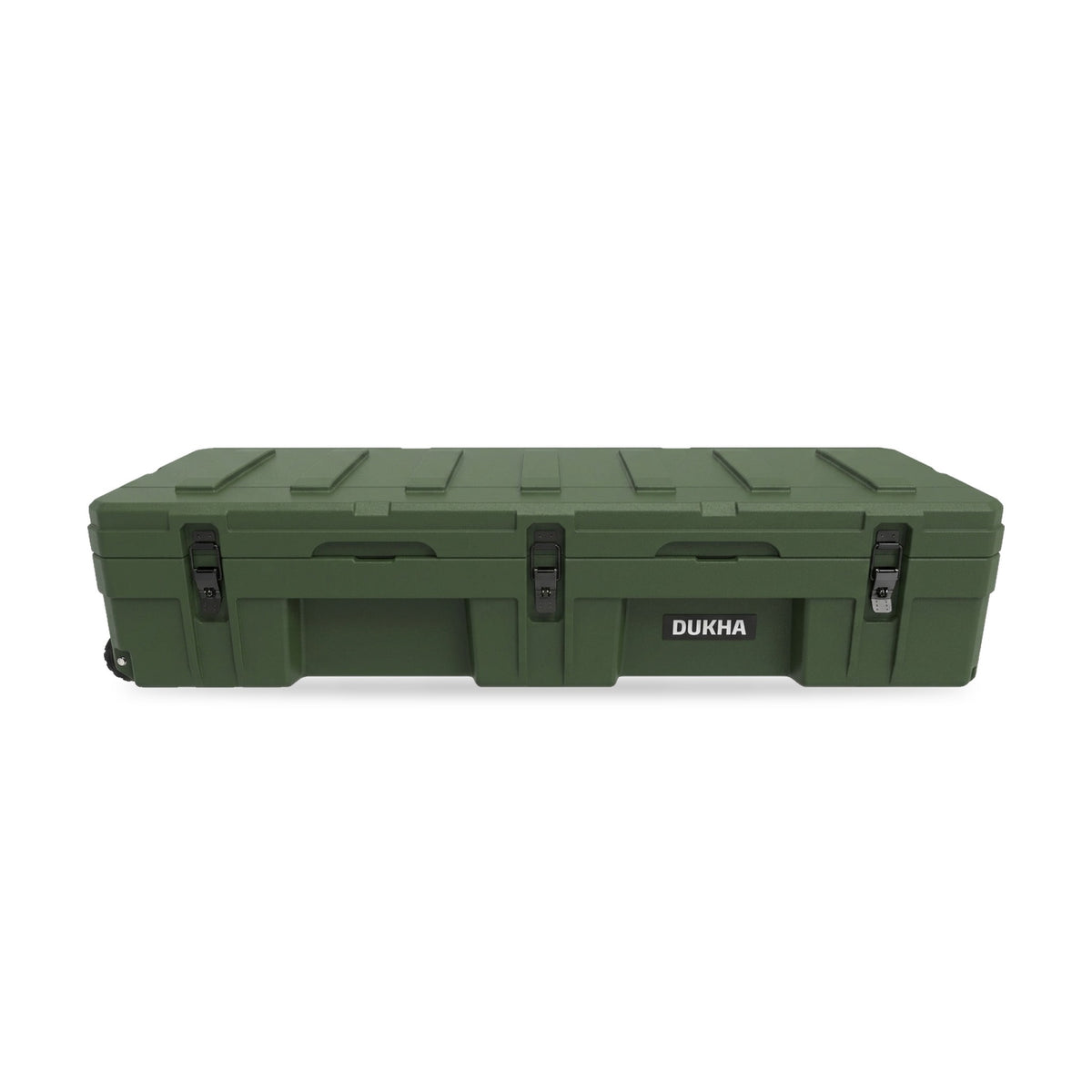 Hard Case DUKHA Titán 128L Ruedas Rooftop color Army Camo, vista frontal