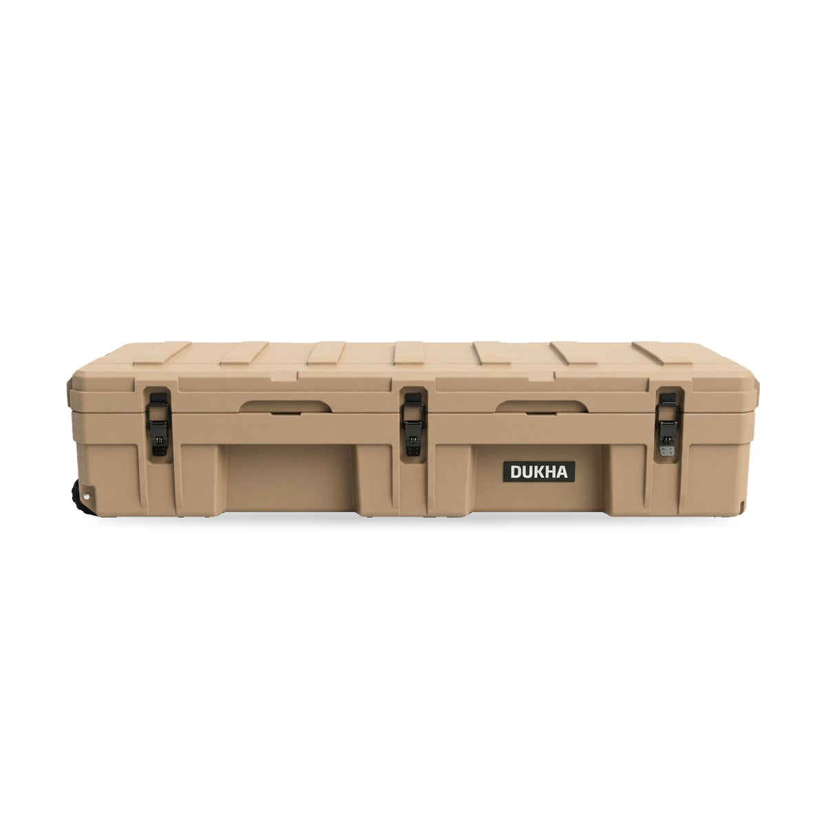 Hard Case DUKHA Titán 128L Ruedas Rooftop color Sand, vista frontal