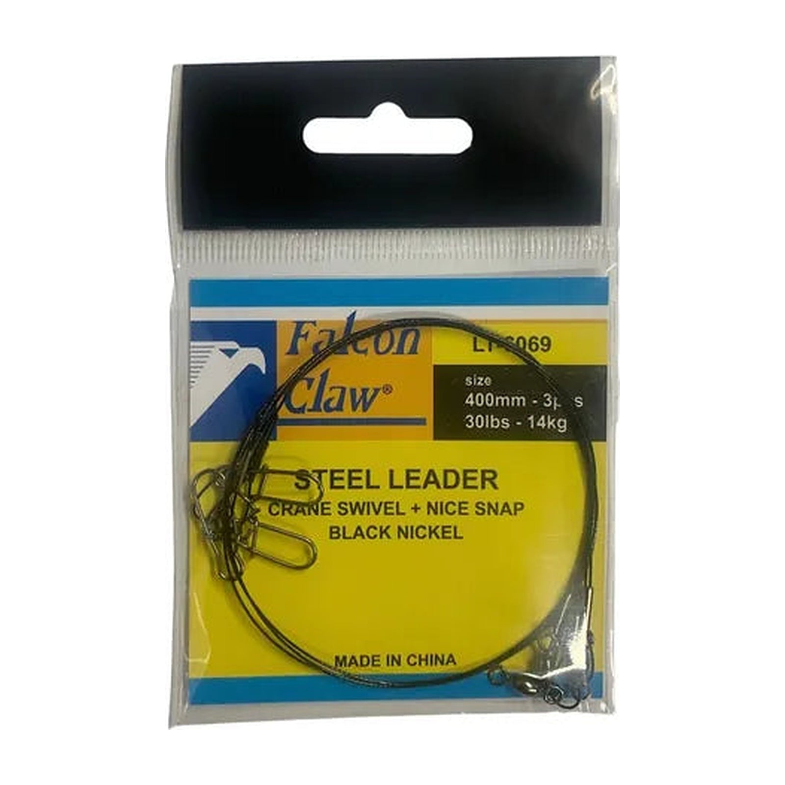 Líder de acero Falcon Claw 400 mm, 14 kg