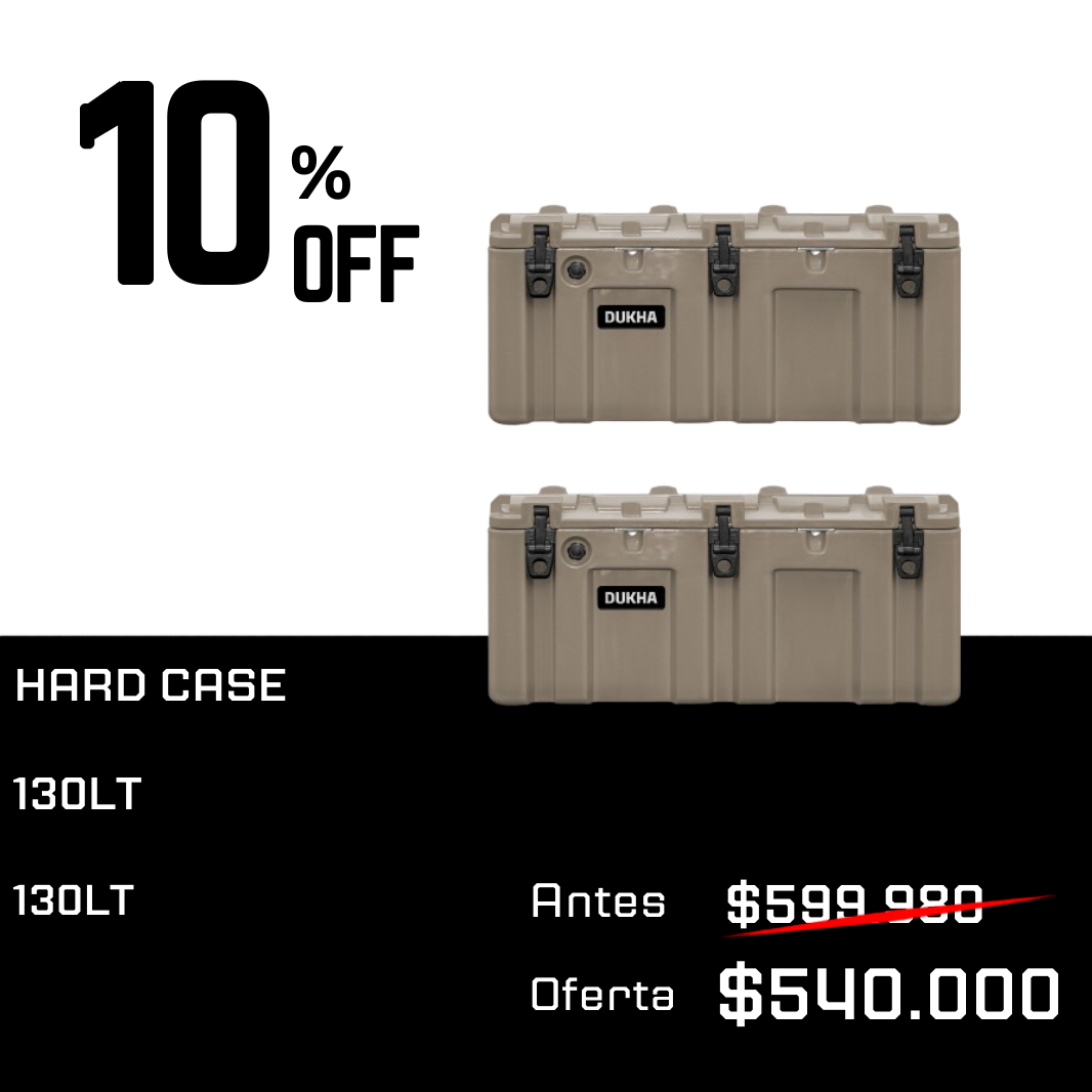 Pack X2 Hard Case 130L DUKHA 10% OFF