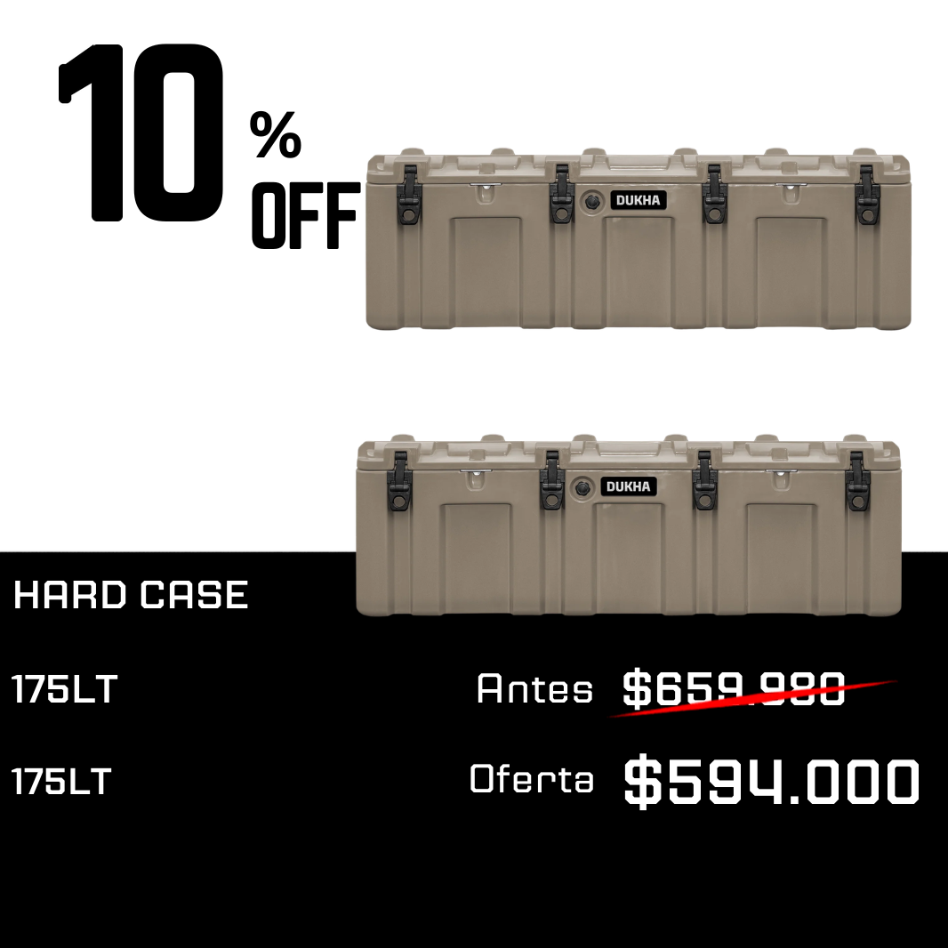 Pack X2 Hard Case 175L DUKHA 10% OFF