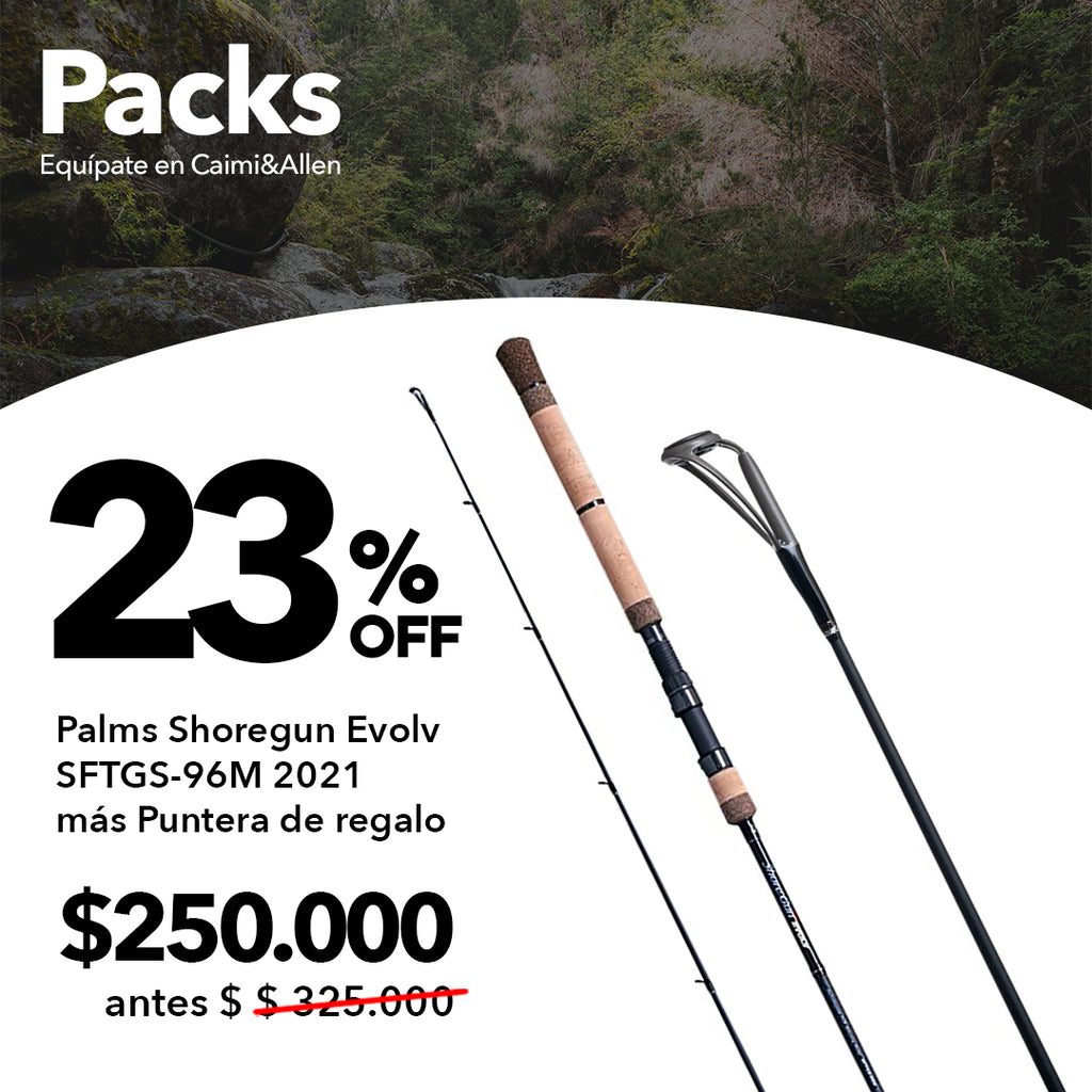 PACK | Caña PALMS SHOREGUN EVOLV 96M + PUNTERA ADICIONAL - Caimi