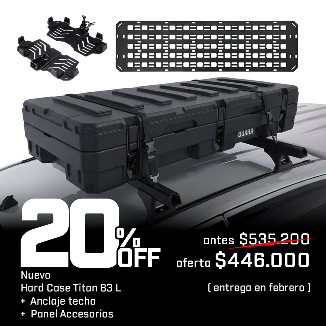 Reserva Feb Pack Hard Case Titan Techo 83L