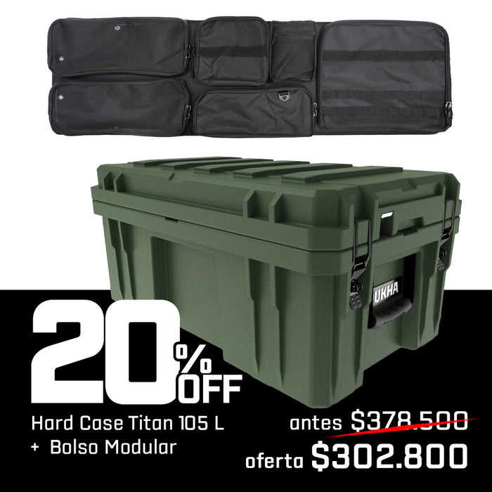 PACK | HARD CASE TITAN SERIES 105L GREEN