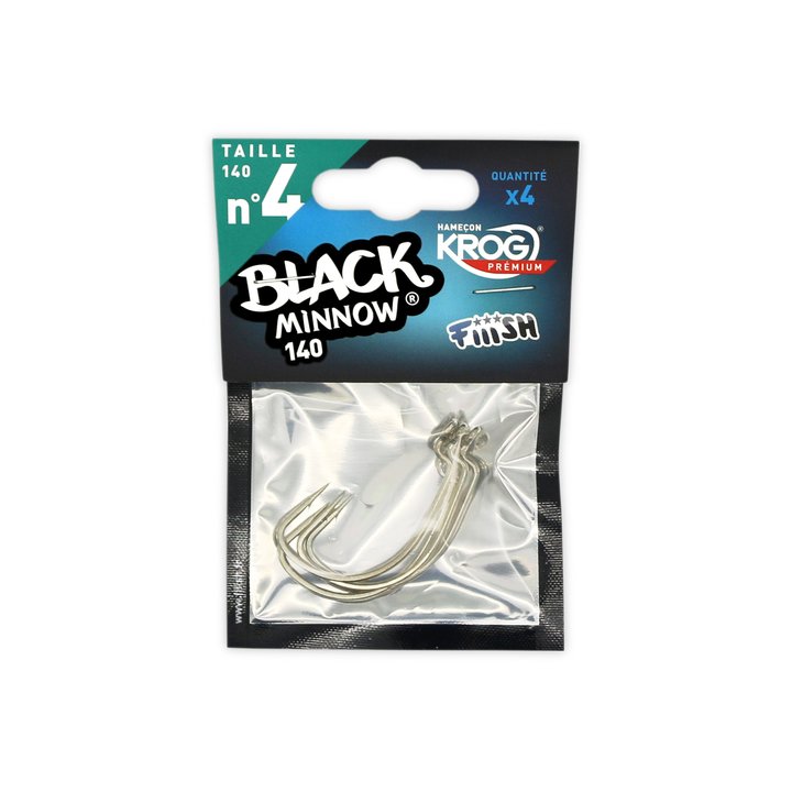 Anzuelos Black Minnow Talla 4