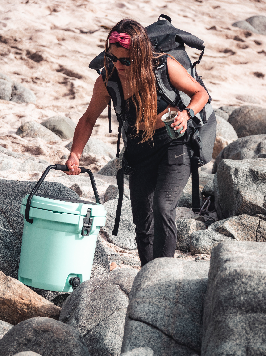 BackPack Waterproof Dukha 100L Green/Black EXHIBICIÓN