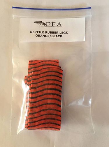 Reptile Rubber Legs ORANGE/BLACK