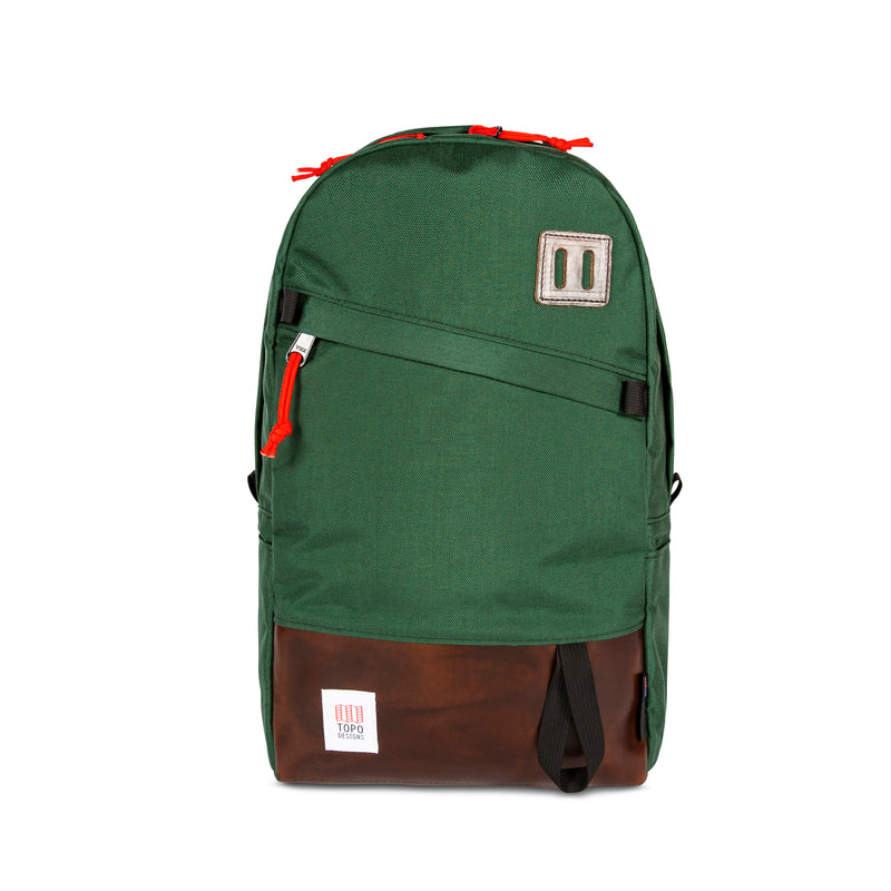 Daypack - Forest/Brown Leather 21.6L