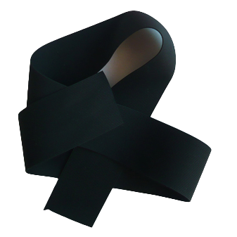 Medium round rubber black
